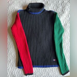 Tommy Hilfiger Turtleneck Sweater (Black, Red, Green, Blue)